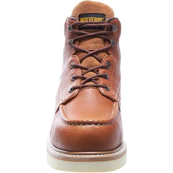 Wolverine Men's 6-Inch Work Boot, 8 XW, Steel Toe, 6 in H, Brown, 8289 - W08289