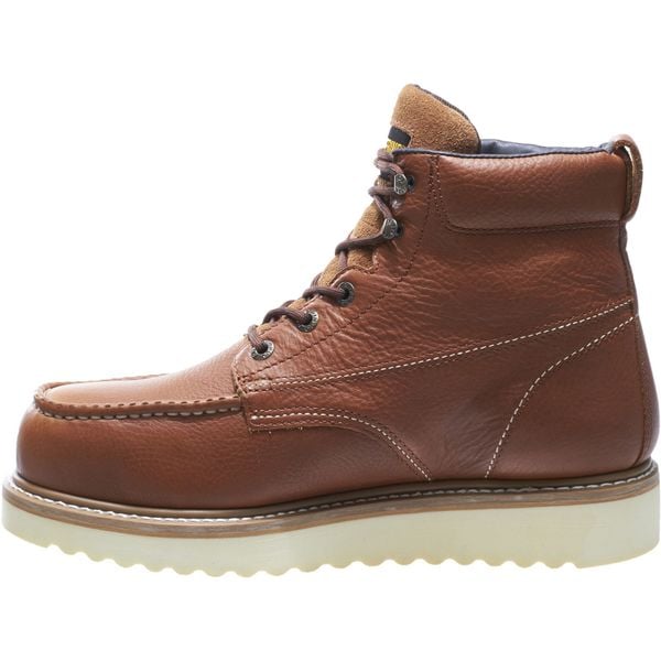 Wolverine Men's 6-Inch Work Boot, 8 XW, Steel Toe, 6 in H, Brown, 8289 - W08289