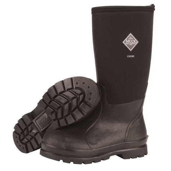 Muck Boot Co Men's Muck Chore Rubber Boot, Plain Toe, 16" Height, Black, 11 - CHH-000A/11