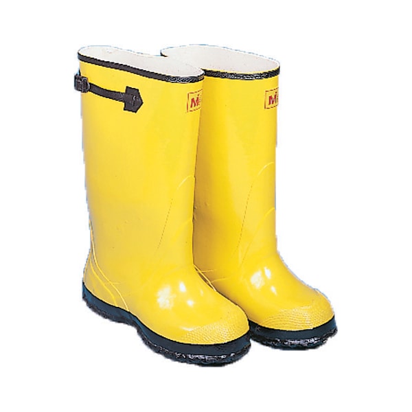 Mutual Industries Over-The-Show Work Slush Boot, 17", Size 15, PVC, Yellow, 15 - 14500-15-17
