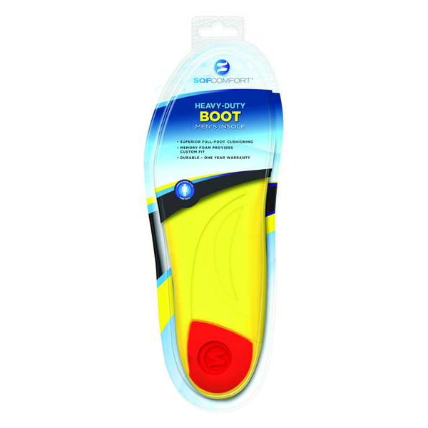 Solcomfort Anti-Fatigue Molded Insole, Yellow/Red, PR - 41NC95