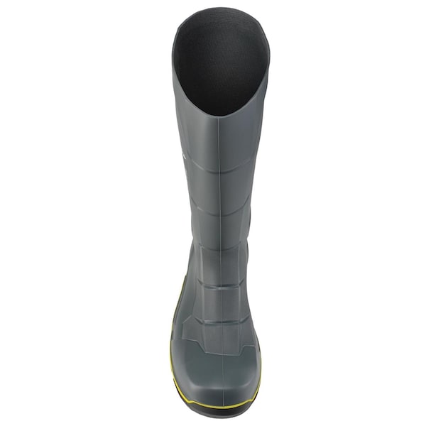 Dunlop Unisex Acifort MetMax Rubber Boots, Steel Toe, Dark Grey, 10 - MZ2LE02.10