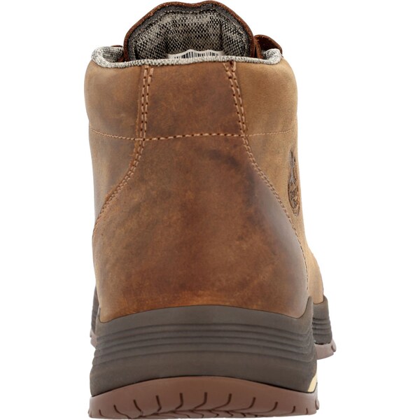 Georgia Boot Men's Waterproof Wallabe Boot, 9.5 W, Superlyte Alloy Toe, 5 in H, Brown, GB00647 - GB00647