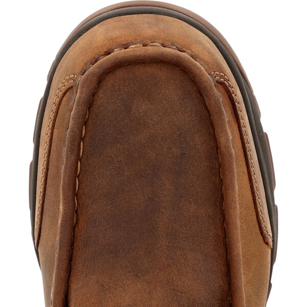Georgia Boot Men's Waterproof Wallabe Boot, 9.5 W, Superlyte Alloy Toe, 5 in H, Brown, GB00647 - GB00647