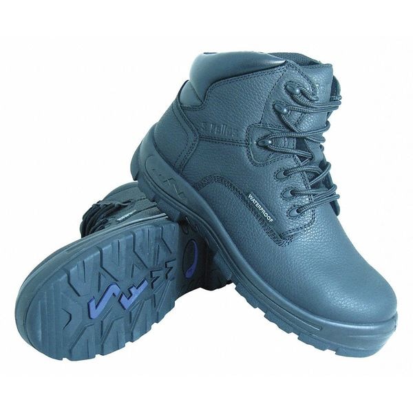 S Fellas By Genuine Grip Poseidon, Women's Composite Toe Hiker Work Boot, Black, 7.5, W, 650 - 650-7.5W