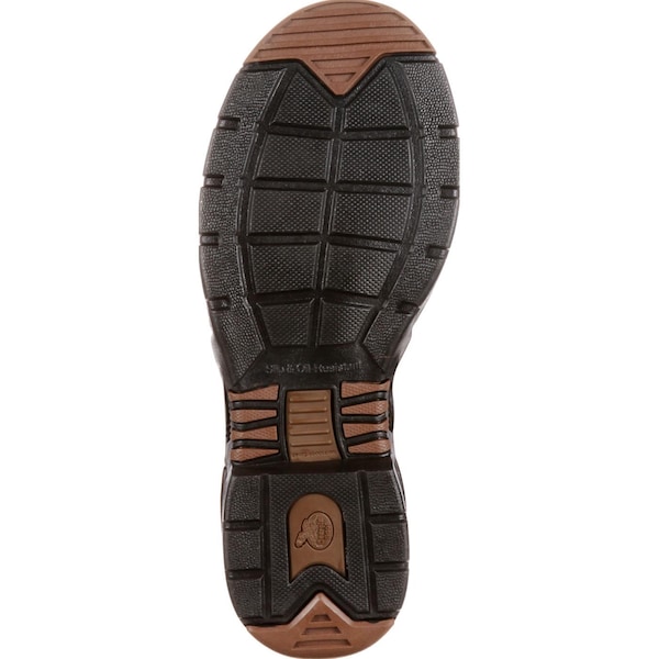 Georgia Boot Athens, Men's Waterproof Wellington Work Boot, 10 W, Leather/Suede, 10 in Height, Brown - G4403