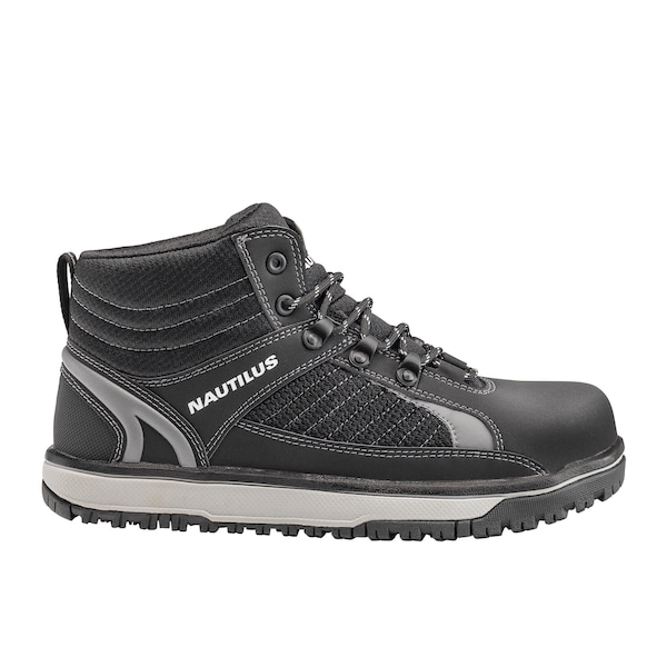 Nautilus Safety Footwear Men Aluminum Toe Size 7 URBAN AT, MENS PR, Black, Grey, 7, Medium - N1440-7M