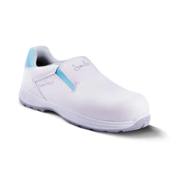 Gaston Mille Women's Aluminum Toe Hygienic Safety Shoe, White, 5, M, OTHB1-F5 - OTHB1-F5