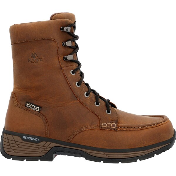Rocky TreadFlex, Men's Work Boot, 10.5 W, 8 in Height, Crazy Horse - RKK0499