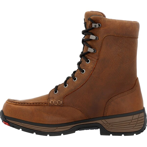 Rocky TreadFlex, Men's Work Boot, 10.5 W, 8 in Height, Crazy Horse - RKK0499