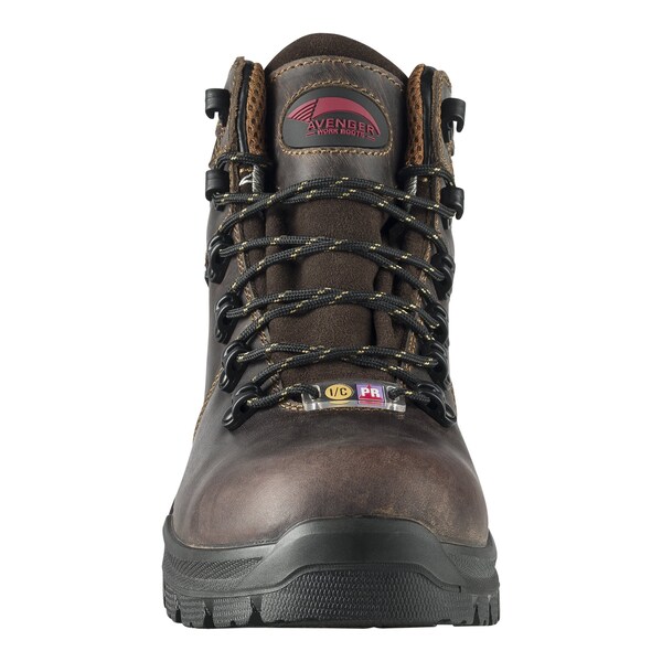Avenger Safety Footwear Men's Carbon Nano-Fiber Toe FOUNDATION CN PR, MENS PR, Brown, 11, Medium, A7401 - A7401-11M