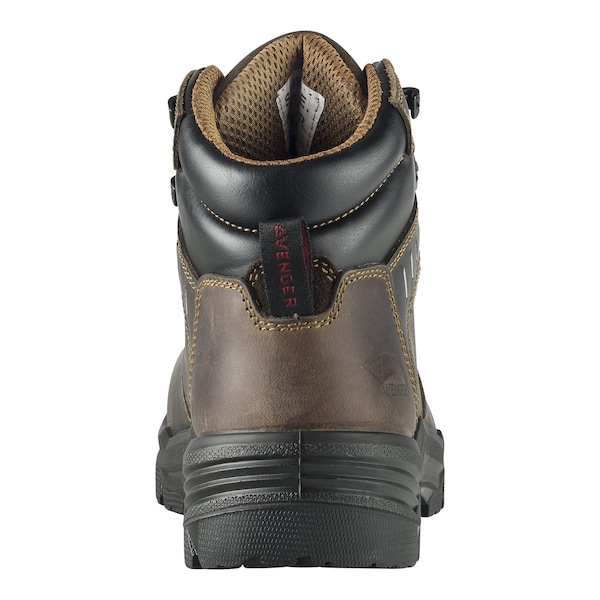 Avenger Safety Footwear Men's Carbon Nano-Fiber Toe FOUNDATION CN PR, MENS PR, Brown, 11, Medium, A7401 - A7401-11M