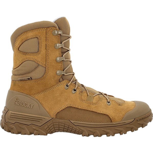 Rocky Mountain Combat Waterproof Military Boot, Coyote Brown, Size 7.5 W - RKC180