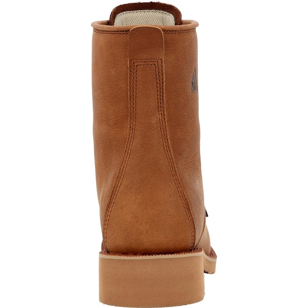 Rocky Waterproof Western Boot, 7.5 M, Leather, 8 in H, Cognac - RKW0436