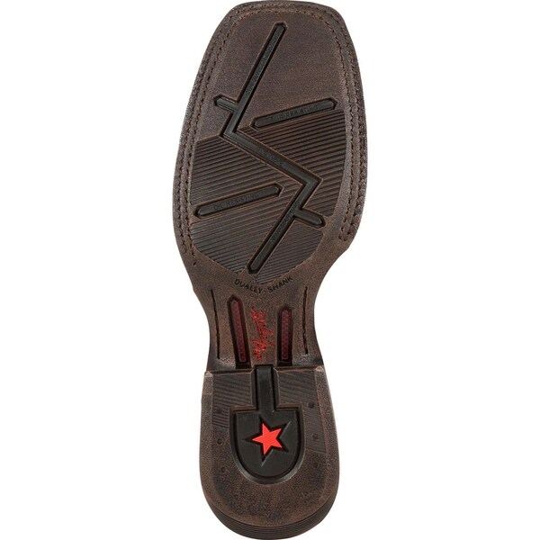 Durango Men's Western Boot, 9 M, Leather, 12 in H, Dark Chestnut - DDB0303