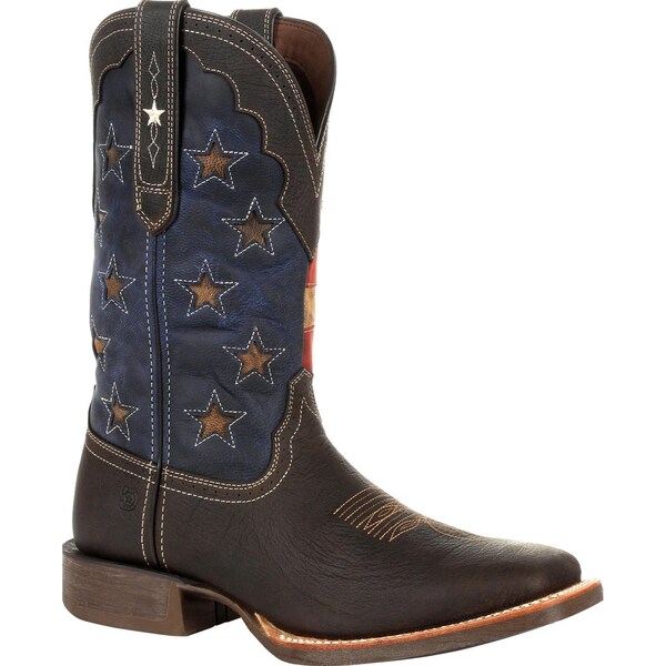 Durango Men's Western Boot, 9 M, Leather, 12 in H, Dark Chestnut - DDB0303