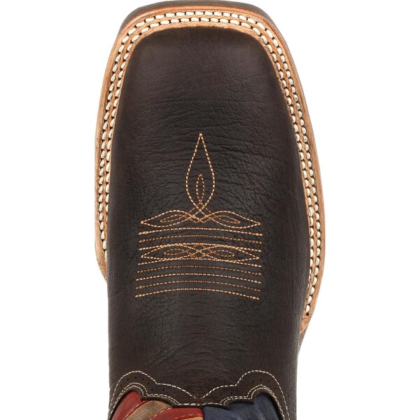 Durango Men's Western Boot, 9 M, Leather, 12 in H, Dark Chestnut - DDB0303