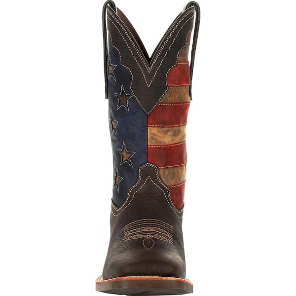 Durango Men's Western Boot, 9 M, Leather, 12 in H, Dark Chestnut - DDB0303