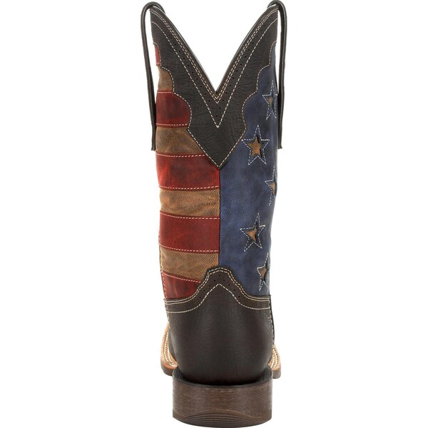 Durango Men's Western Boot, 9 M, Leather, 12 in H, Dark Chestnut - DDB0303
