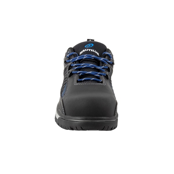 Nautilus Safety Footwear Men Aluminum Toe Size 14 URBAN AT, MENS PR, Black, Blue, 14, Medium - N1461-14M