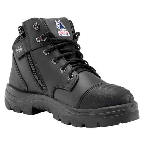 Steel Blue Mens 9 Wide, Steel Toe Toe - 812968W-090-BLK