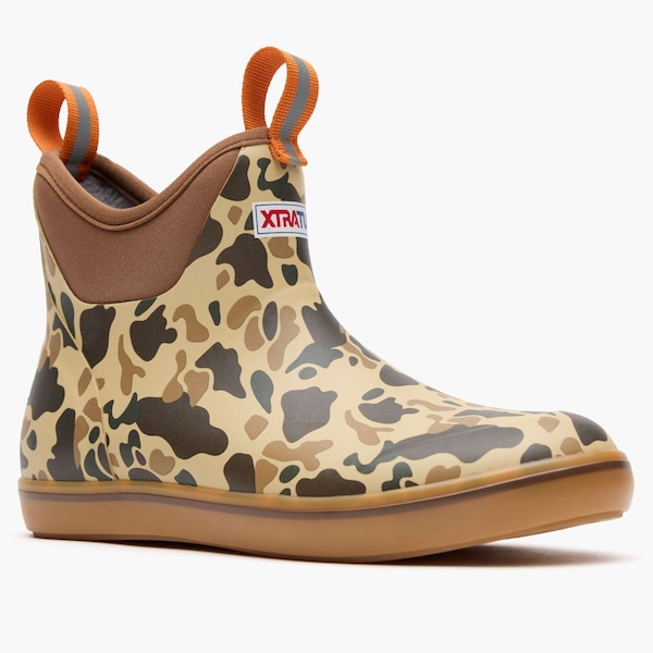 Xtratuf Women's Ankle Boot, Plain Toe Toe, 6 in Height, Duck Camo, 10 - XWABDCMO