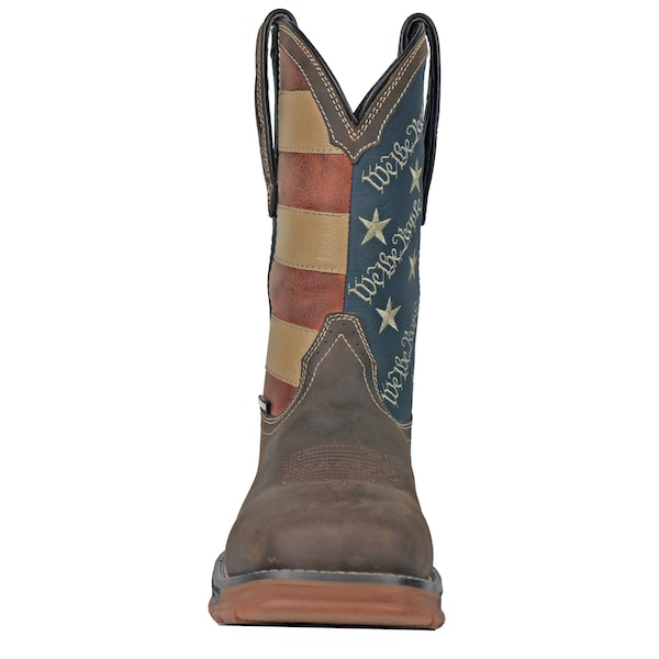 Hoss Boot Co We The People Western Cowboy Work Boot, Brown, 11.5 D, D - 94021