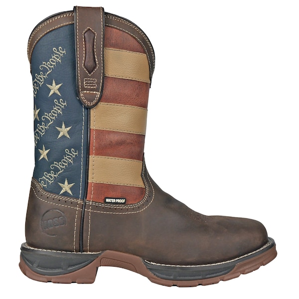 Hoss Boot Co We The People Western Cowboy Work Boot, Brown, 11.5 D, D - 94021