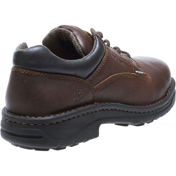 Wolverine Men's Oxford Shoe, Steel Toe, Leather Upper, Polyurethane Outsole, Lace Up, Brown, 8 1/2 M - W04373