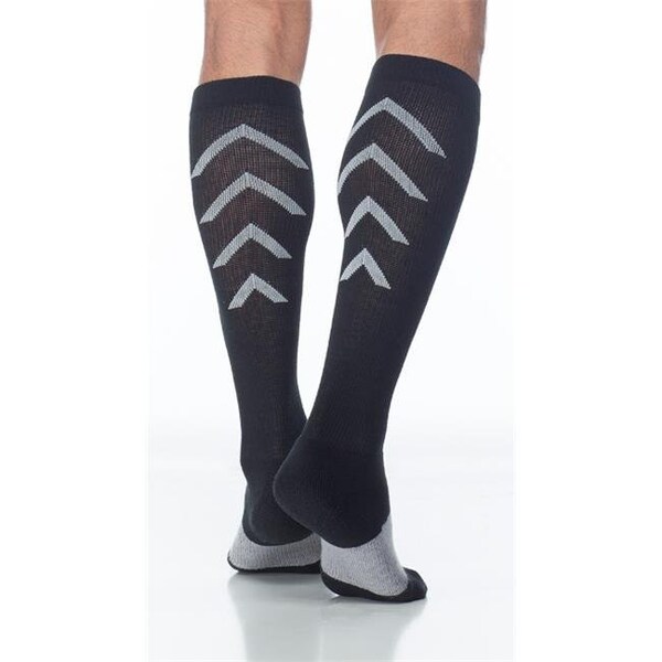 Sigvaris Sigvaris Athletic Recovery 401CX99 15-20mmHg Athletic Recovery Closed Toe; Calf Socks - Black; XLarge - 401CX99