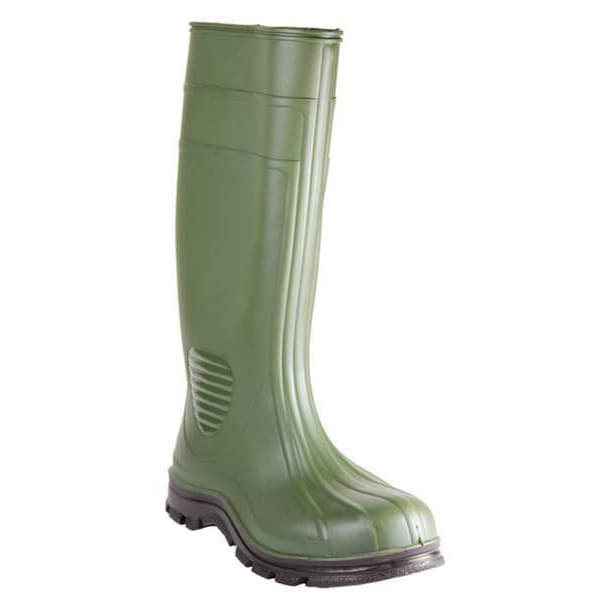 Zoro Select Men's Work Tuff Tall Rubber Boots, Steel Toe, 15" Height, Green, 10 (Formerly Talon Trax) - 15D832