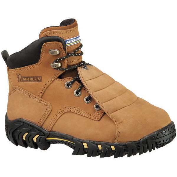 Michelin Men's Work Boot, 12 W, Steel Toe, 6 in H, Brown, XPX761 - XPX761