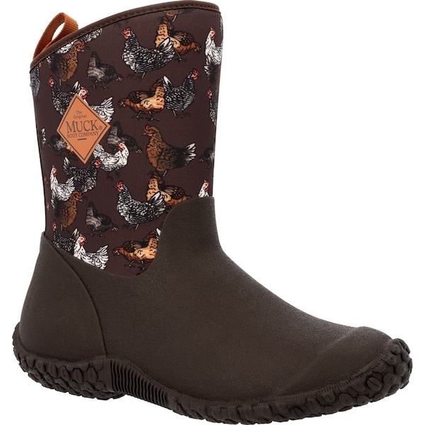 Muck Boot Co Women's Muckster II Mid Rubber Boot, Plain Toe, 10" Height, Brown, 9 - WM29CK   M  090
