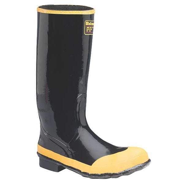 Lacrosse Men's Rubber Boot, 12 Steel Toe, 16" H, Black, 24009043 - 24009043