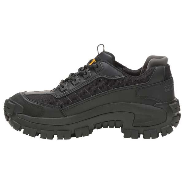 Cat Footwear Men's Hiker Shoe, Steel Toe, Leather, Mesh Upper, Rubber Outsole, Lace Up, Black, 10 W - P91274