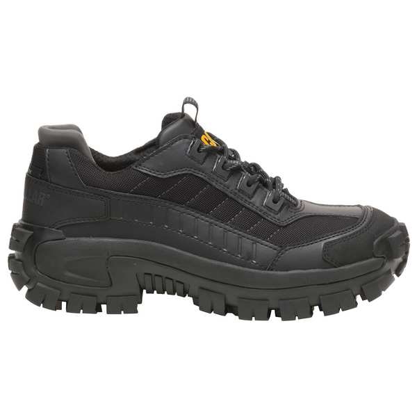 Cat Footwear Men's Hiker Shoe, Steel Toe, Leather, Mesh Upper, Rubber Outsole, Lace Up, Black, 10 W - P91274