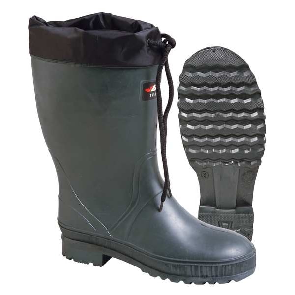 Baffin Women's Storm (PLN) Rubber Boot, Plain Toe, 13" Height, Green, 8 - 8604-0000-482
