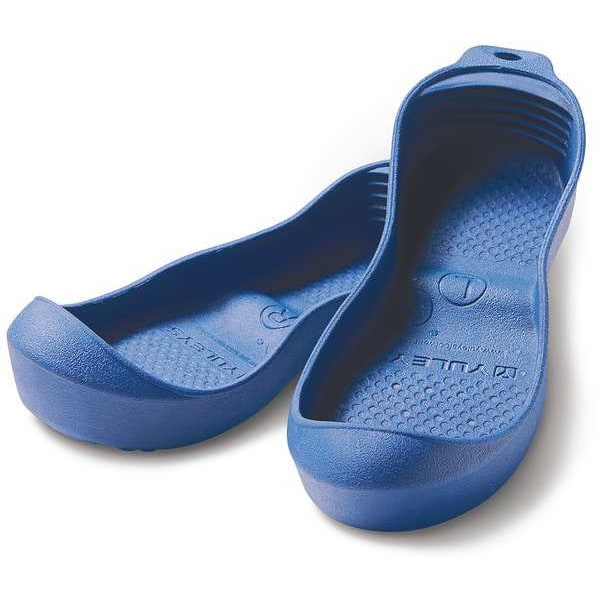 Hexarmor Hands Free Boot Cover, Plain Toe, 3 1/2 in Height, Slip On Closure, Ribbed Sole, Blue, D - 32001-D