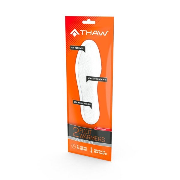 Thaw Air-Activated Disposable Insole Foot Warmers, Pair - THA-FOT-0003