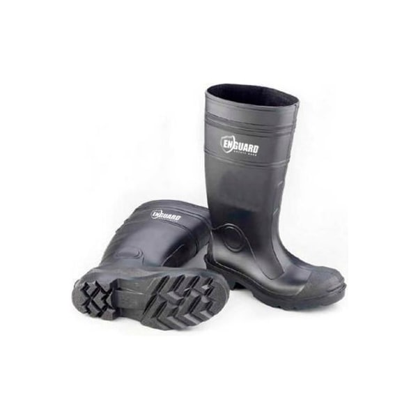 Jaydee Group Usa. Enguard PVC Steel Toe Waterproof Boots, 16in Height, Black, Size 13, 1 Pair - EGST-13