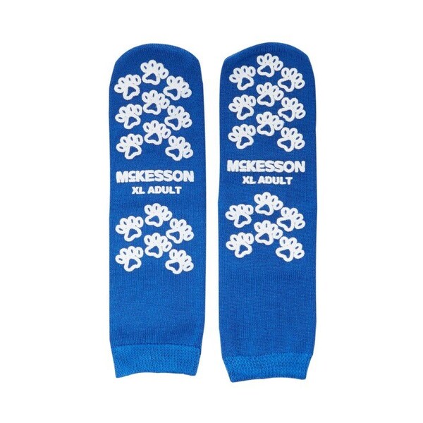 Mckesson Adult Slipper Socks, X-Large, Royal Blue, 96PK - 40-3816-001