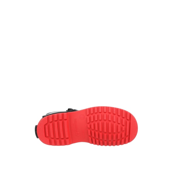 Tingley Overshoes, Safety Toe Toe, PVC, 17 in Height, Pull On Closure, Cleated Sole, Black/Red, XS - 45851