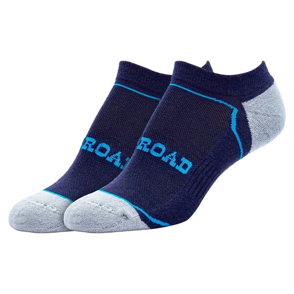 Railroad Sock Outdoor No Show Socks, Size 5-10 W/4-7.5 M, Navy/Blue, 2PK - OD291NSBL