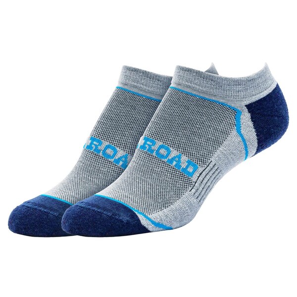 Railroad Sock Outdoor No Show Socks, Size 5-10 W/4-7.5 M, Navy/Blue, 2PK - OD291NSBL