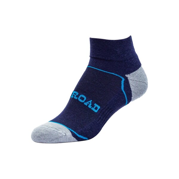 Railroad Sock Outdoor Quarter Socks, Size 5-10 W/4-7.5 M, Grey/Blue, 2PK - OD291QUBL