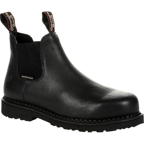 Georgia Boot Giant Revamp, Chelsea Boot, 13 M, 6 in Height, Black - GB00376