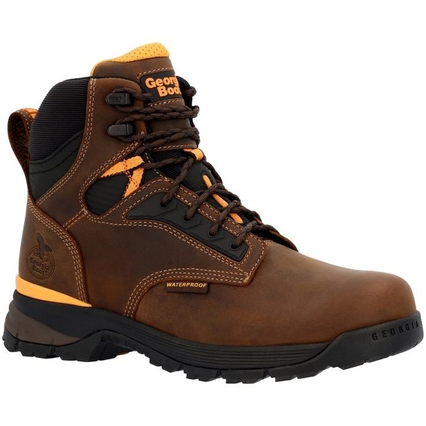 Georgia Boot TBD, Waterproof Work Boot, 9.5 W, 6 in Height, Brown - GB00596  W  095