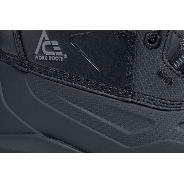 Shoes For Crews Fargo II, Men's 8 Medium, Leather, Black - 62116