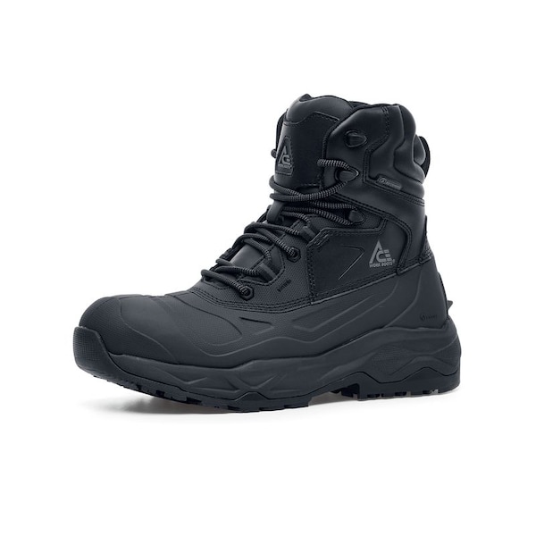 Shoes For Crews Fargo II, Men's 8 Medium, Leather, Black - 62116