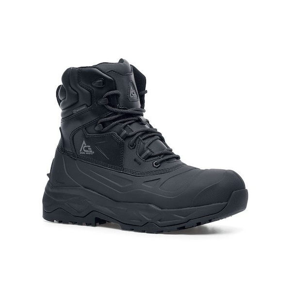 Shoes For Crews Fargo II, Men's 8 Medium, Leather, Black - 62116